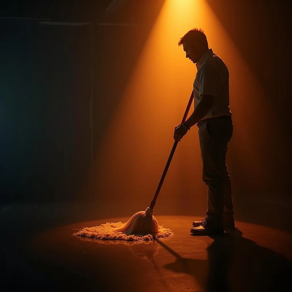 mmworkforce Standing Person Cleaning